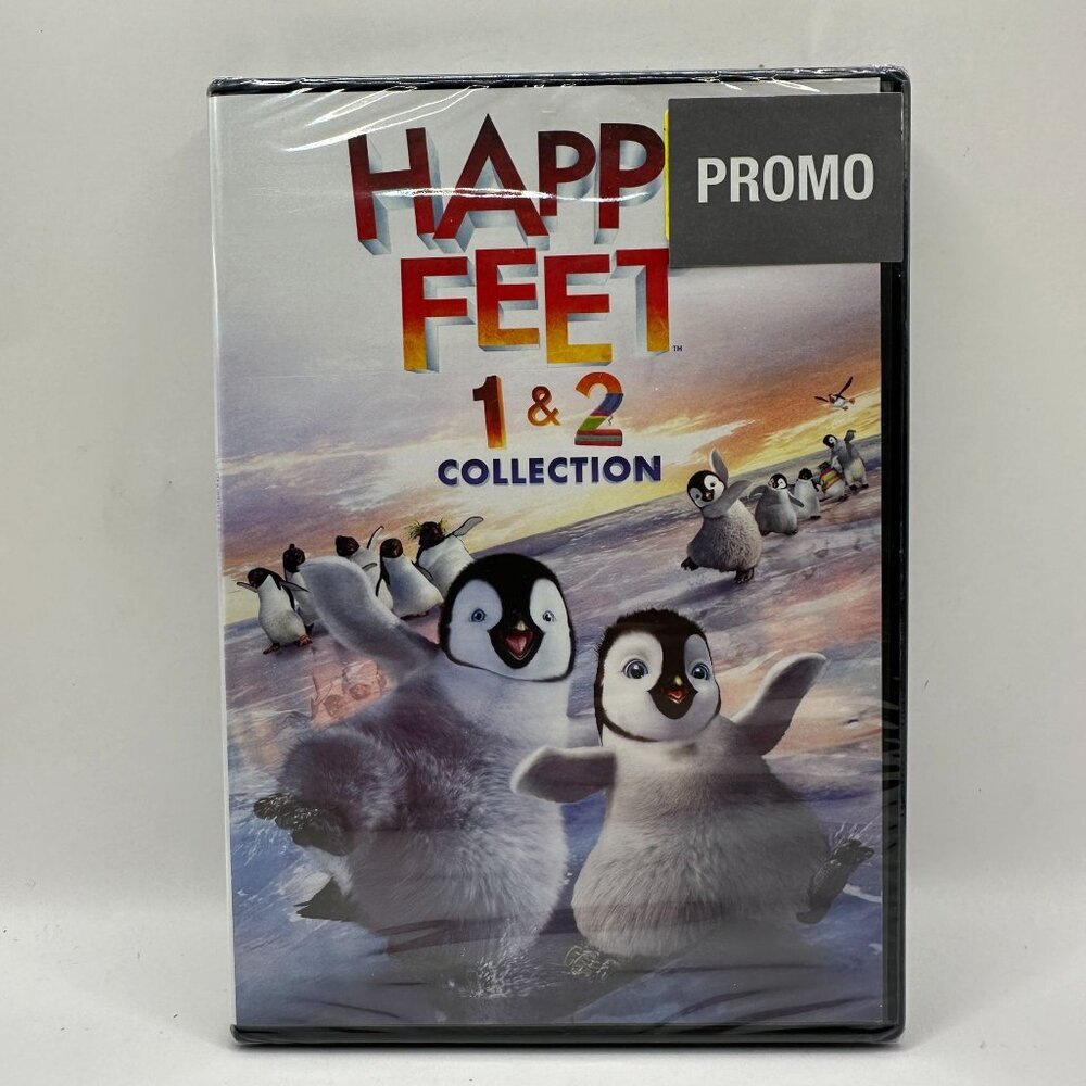 Happy Feet 1 & 2 Collection DVD Set Rated PG Widescreen Warner Bros. Pictures